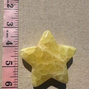 Lemon Calcite Star